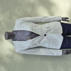 ZARA (Vietnam) Women's Collarless (1) Button Luxe Blazer